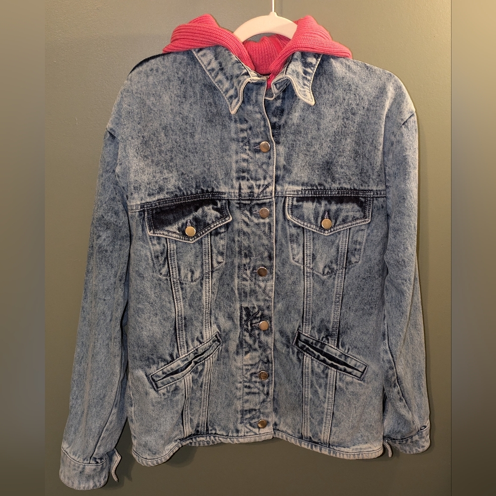 Sipos New York Hooded Jean Jacket Medium